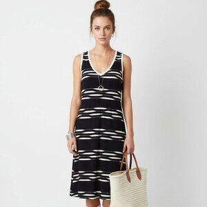 Stone 33  Blue White Striped Sleeveless Avery Knit Shift Dress NEW XL